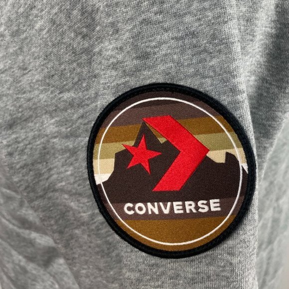 💖MEGA SALE💖Converse Men’s Size S Pullover Sweatshirt Gray Cotton 10019619-A03 - Picture 6 of 7